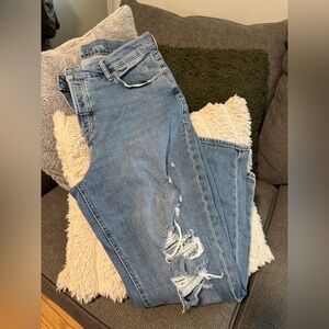 Old Navy Distressed SKY - HI STRAIGHT Extra High Rise